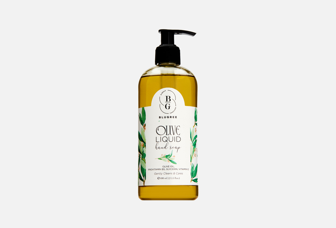 Жидкое мыло BLUGREE Olive 400 мл мыло жидкое для умывания blugree жидкое мыло орхидея