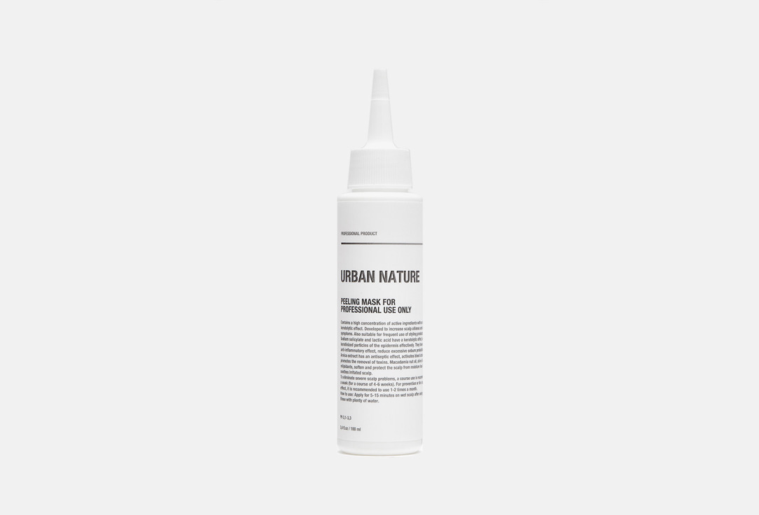 URBAN NATURE Маска-пилинг для кожи головы FOR PROFESSIONAL USE ONLY 100 мл — купить, цена в Москве