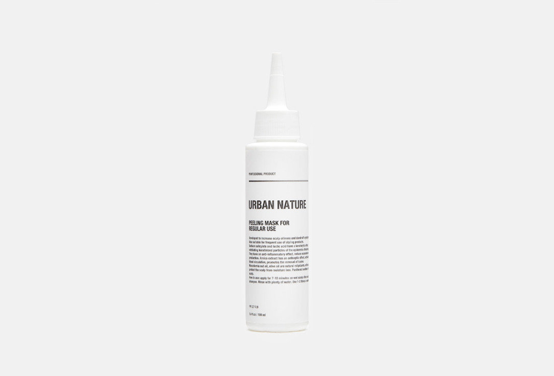URBAN NATURE Маска-пилинг для кожи головы FOR REGULAR USE 250 мл — купить, цена в Москве