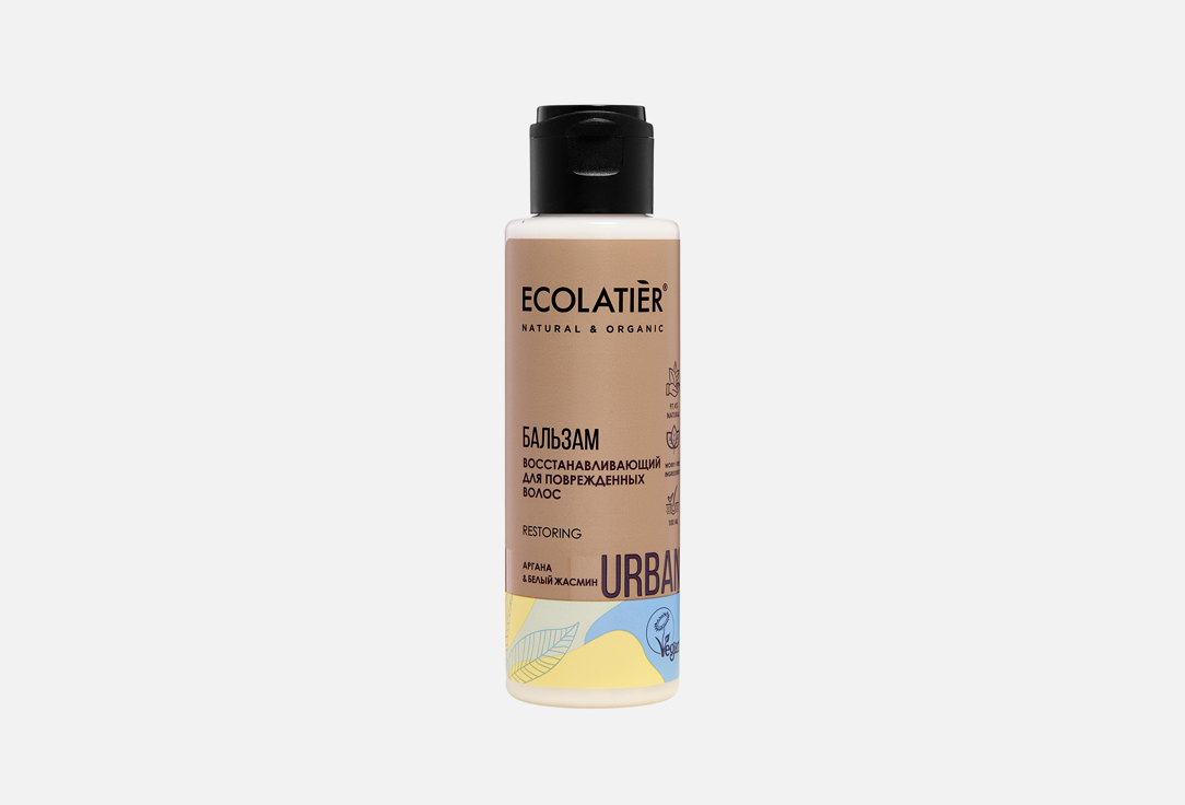 

Восстанавливающий Бальзам для поврежденных волос ECOLATIER, Argan & White Jasmine 100 мл