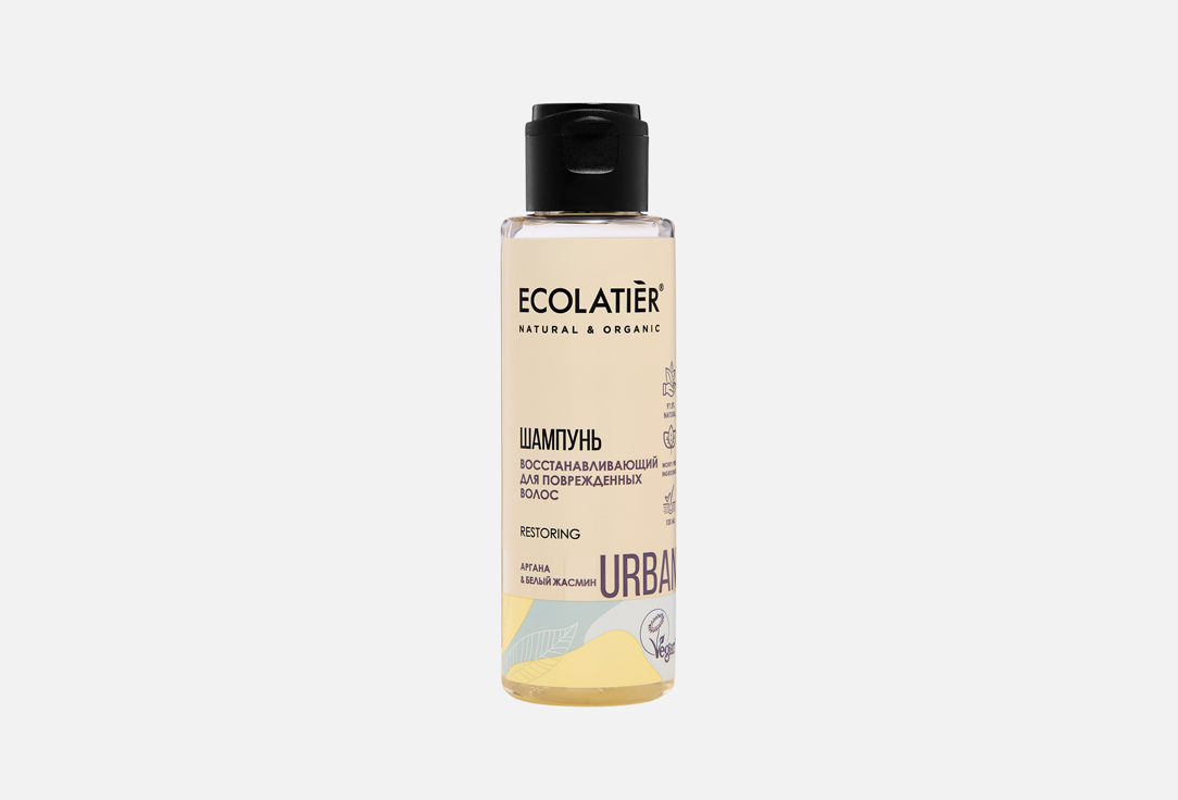 

Восстанавливающий Шампунь для поврежденных волос ECOLATIER, Argan & White Jasmine 100 мл