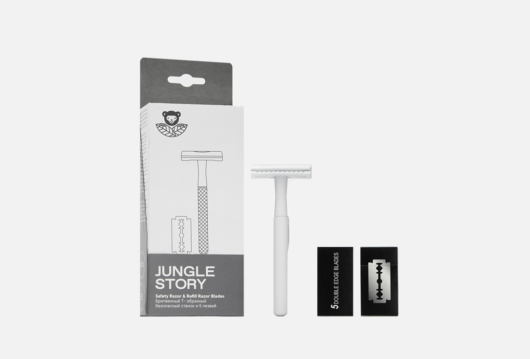 двусторонний Бритвенный станок  Jungle Story  Razor with blade kit 