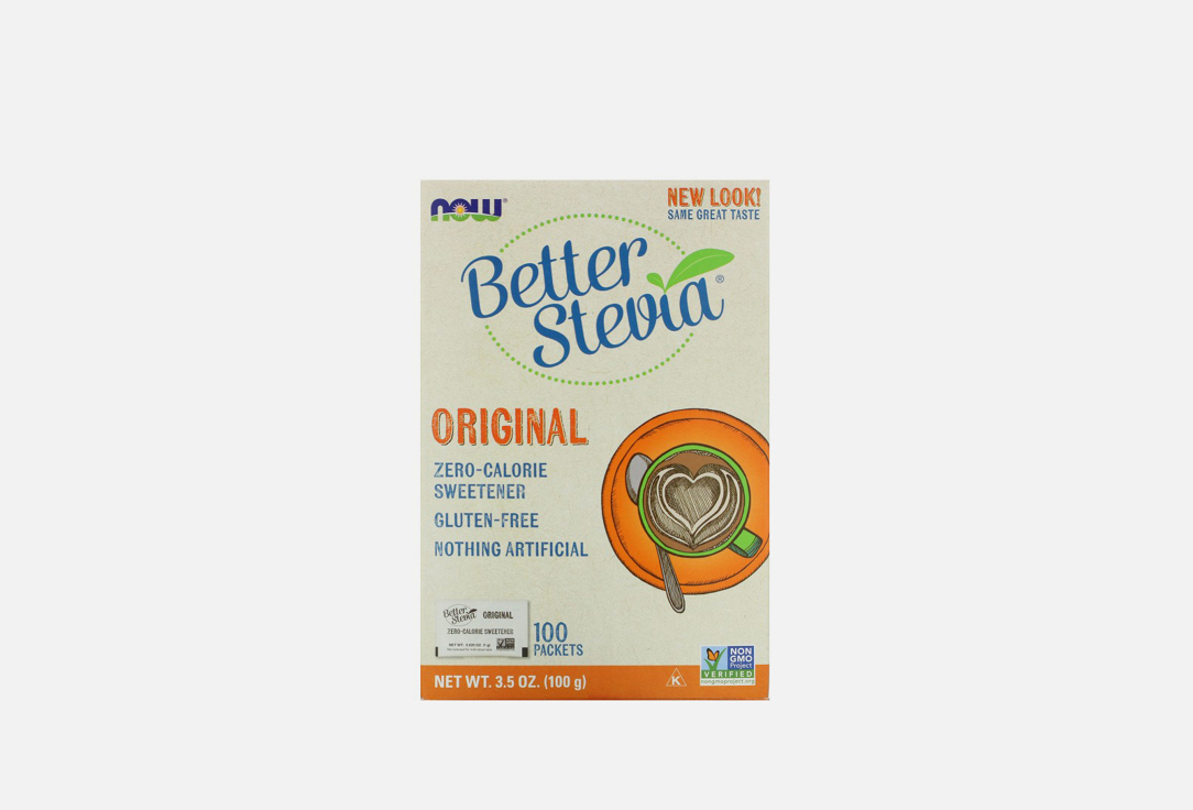 Стевия NOW Better stevia в саше 100 шт биологически активная добавка now better stevia 100 шт