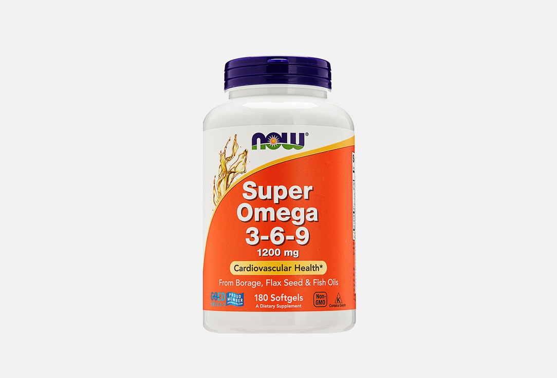 Омега 3-6-9 NOW super omega 1200 мг в капсулах 