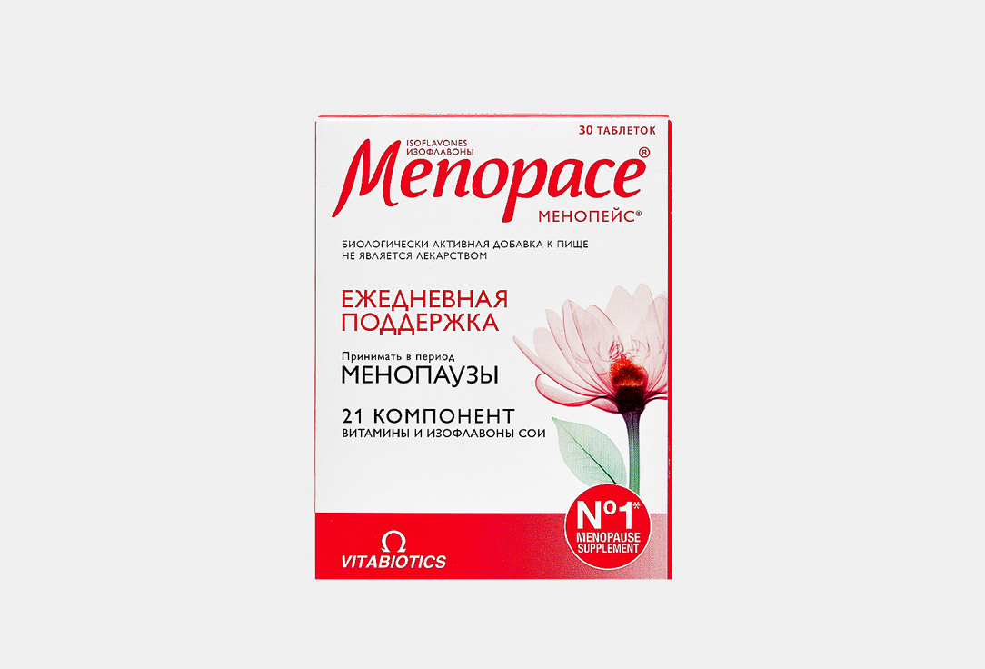 

Таблетки VITABIOTICS, Menopace Isoflavones 30 шт