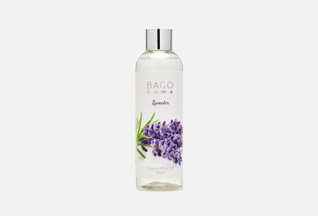 Наполнитель для ароматического диффузора BAGO HOME Lavender 200 мл наполнитель для диффузора fleurs blanches 200мл white rose