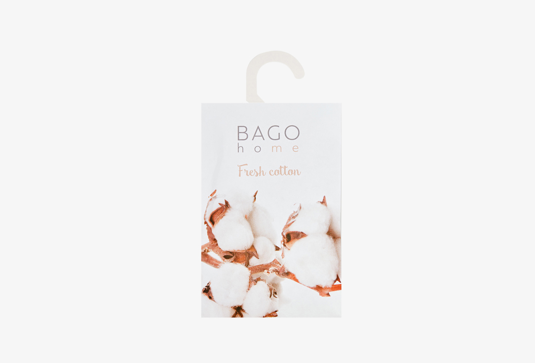 Ароматическое саше BAGO HOME Fresh cotton 1 шт bago home саше ароматическое bago home originals ваниль
