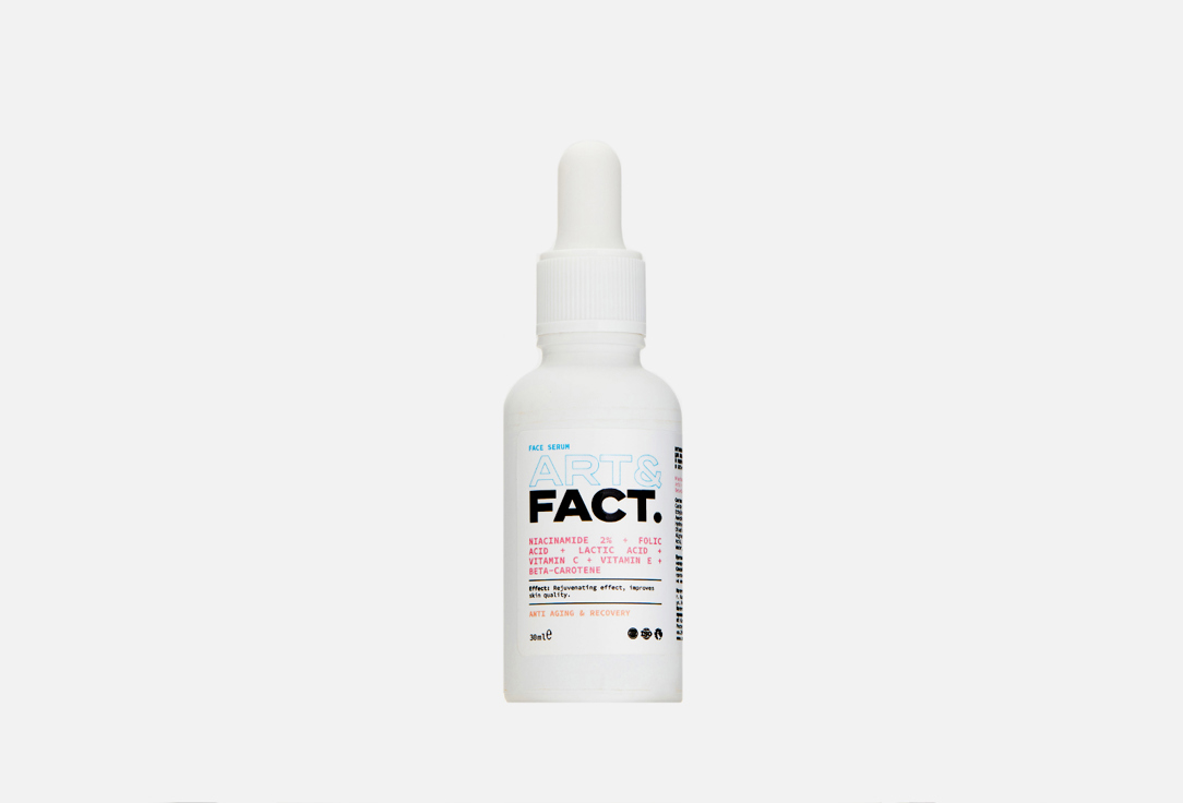 Витаминная сыворотка для лица ART & FACT Niacinamide 2%+Folic Acid 30 мл