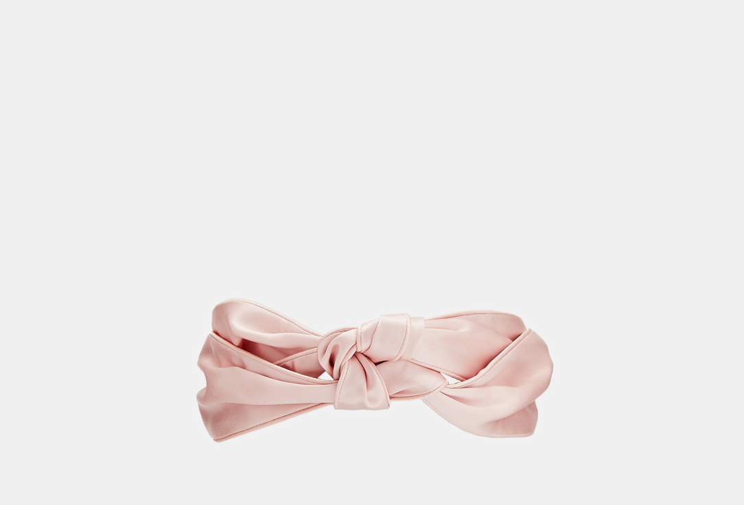 шелковая повязка с узлом AYRIS SILK Розовая пудра 1 шт розовая с отворотом 3150fj светлая пудра