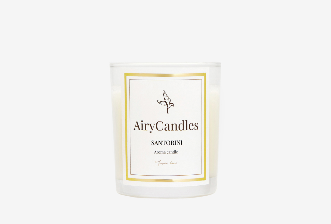 Изображение товара Ароматическая свеча AiryCandles SANTORINI с деревянным фитилем