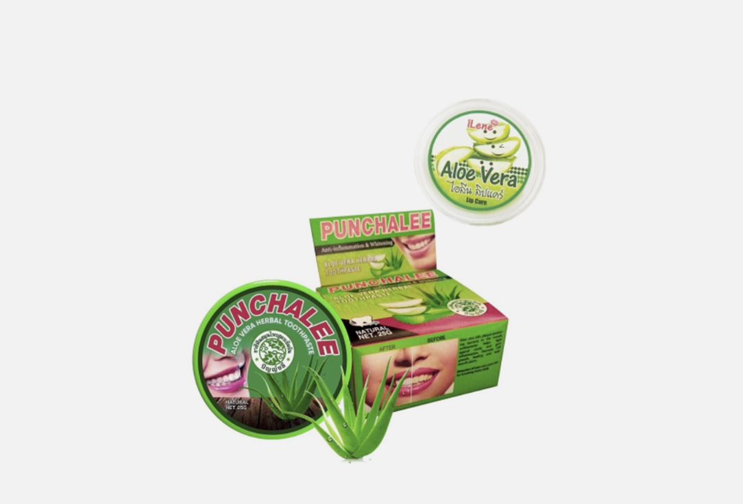 цена Растительная зубная паста PUNCHALEE Aloe vera herbal 1 шт