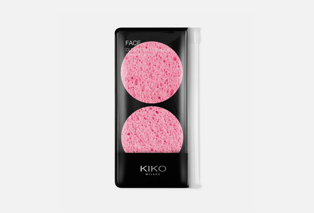 Натуральные целлюлозные спонжи для очищения кожи KIKO MILANO CLEANSING SPONGES 