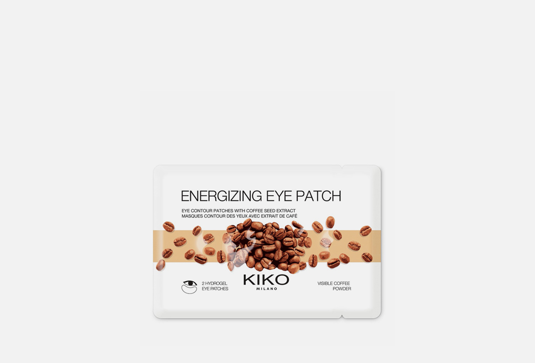 Тонизирующие гидрогелевые патчи с экстрактом кофе для области вокруг глаз KIKO MILANO ENERGIZING EYE PATCH 
