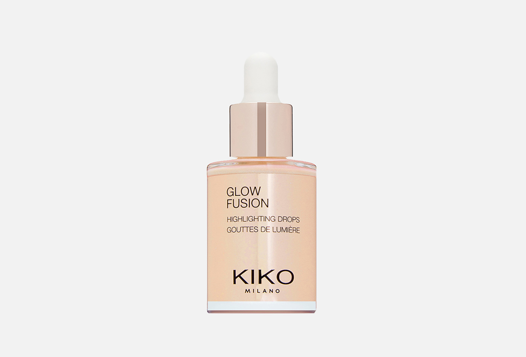 kiko milano хайлайтер стик для лица beauty essentials glowy face Жидкий хайлайтер для лица с металлическим финишем KIKO MILANO GLOW FUSION HIGHLIGHTING DROPS 10 мл