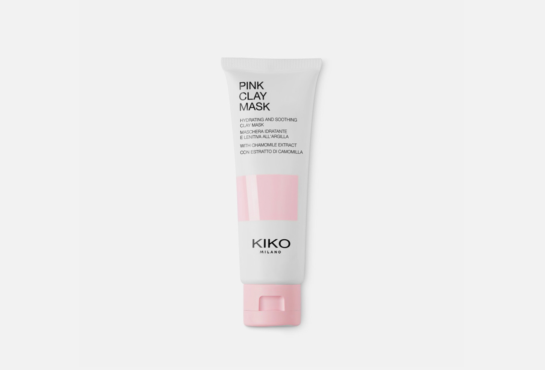 Увлажняющая и успокаивающая маска для лица с ромашкой и розовой глиной KIKO MILANO PINK CLAY MASK 