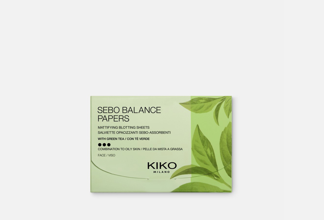 очищающий и матирующий крем гель kiko milano sebo balance cream 50 Матирующие салфетки KIKO MILANO SEBO BALANCE PAPERS