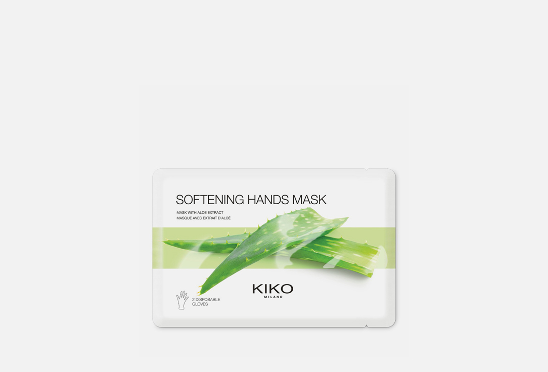 Изображение товара Тканевые маски с экстрактом алоэ для рук и ногтей KIKO MILANO SOFTENING HANDS MASK