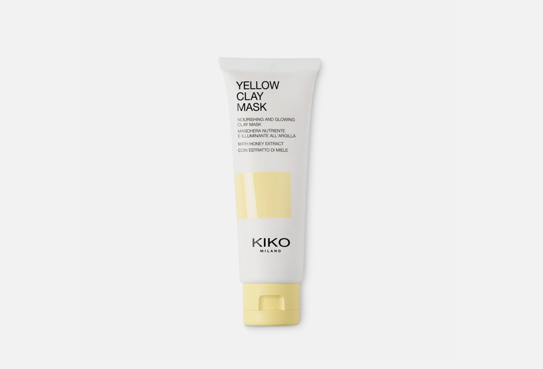 Питательная и осветляющая маска для лица KIKO MILANO YELLOW CLAY MASK 50 мл маска осветляющая yousmetica гликолевая для лица 50мл
