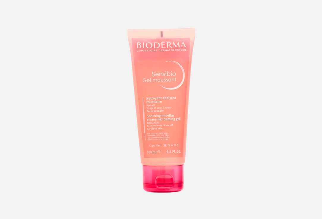 Изображение товара Очищающий гель для лица Bioderma Sensibio 100 мл мягкое очищение для чувствительной кожи