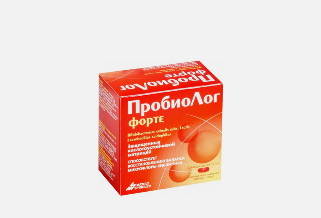 Пробиотик в капсулах ПРОБИОЛОГ Форте 30 шт цена и фото