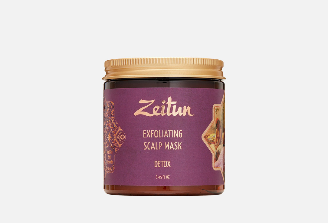 цена Травяная маска для волос ZEITUN Detox Exfoliating Scalp Mask 250 мл