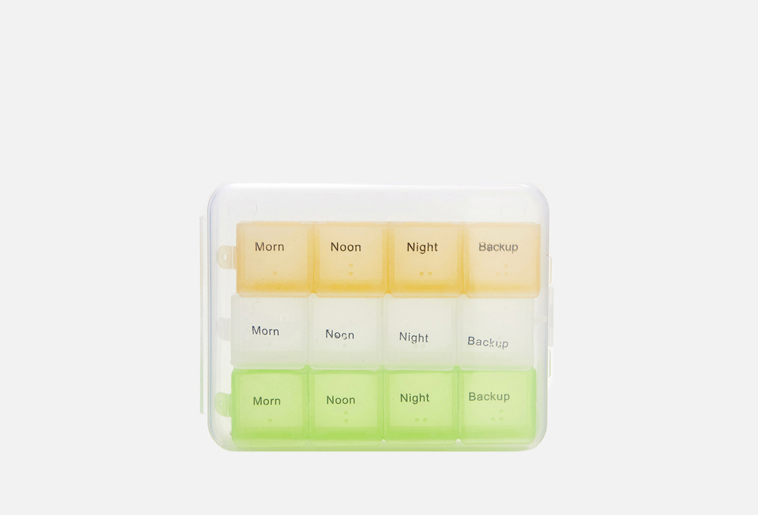 Изображение товара Таблетница-органайзер ONLITOP 3 контейнера по 4 секции для таблеток