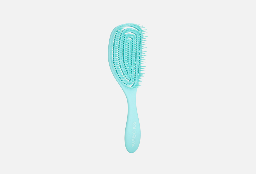 Расческа для сухих и влажных волос с ароматом жасмина  Solomeya Wet Detangler Brush Oval Jasmine 