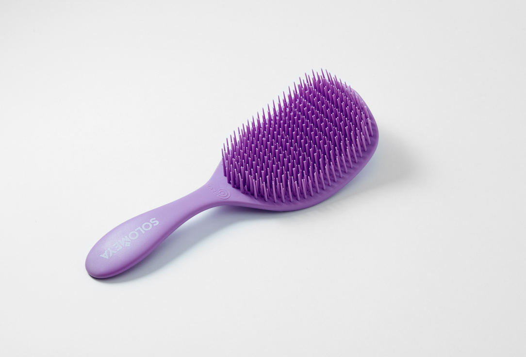 Solomeya Расческа для сухих и влажных волос с ароматом лаванды Wet Detangler Brush Cushion Lavender 