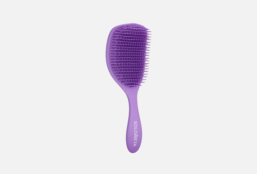 Расческа для сухих и влажных волос с ароматом лаванды Solomeya Wet Detangler Brush Cushion Lavender  