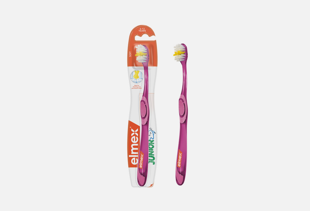 elmex Юниор зубная щетка для детей от 6 до 12 лет, мягкая ELMEX TB Elmex Kids Junior 1 шт цена и фото