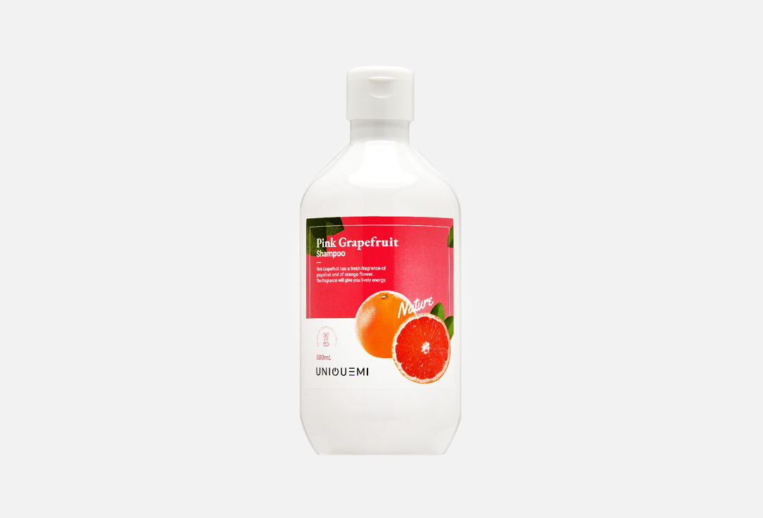 Шампунь для поврежденных волос UNIQUEMI Shampoo Pink Grapefruit 500 мл