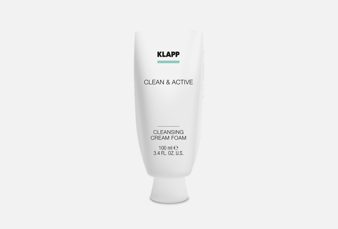 Очищающая крем-пенка KLAPP SKIN CARE SCIENCE CLEAN&ACTIVE 100 мл пилинг для лица klapp cosmetics микропилинг clean