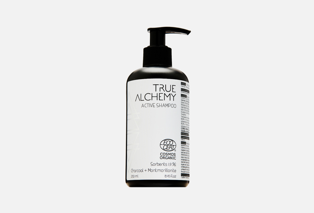 

Активный шампунь TRUE ALCHEMY, Sorbents 1.9%: Charcoal + Montmorillonite 250 мл