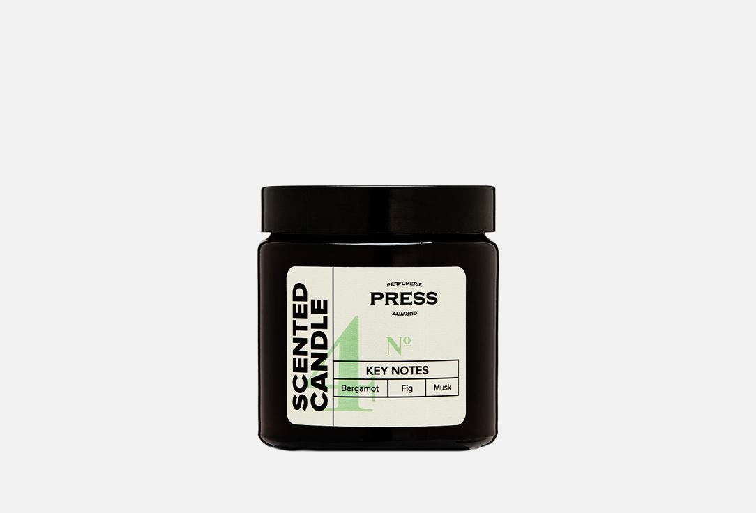 Изображение товара Ароматическая свеча в стекле PRESS GURWITZ PERFUMERIE №4 Bergamot Fig Musk 80 мл