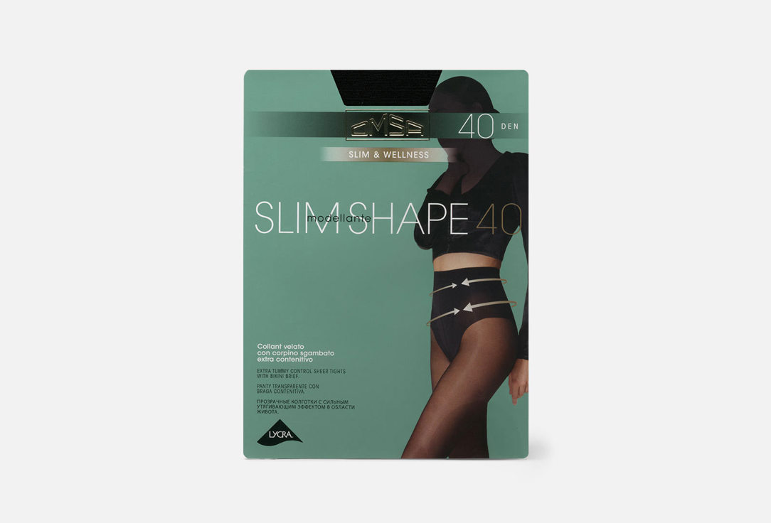 Изображение товара Колготки Omsa Slim shape Nero 40 DEN матовые для женщин высокой посадки