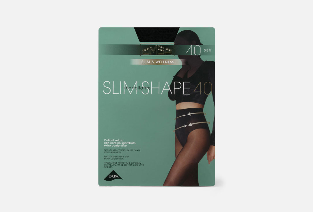 Колготки OMSA Slim shape Nero, 40 den 5 мл
