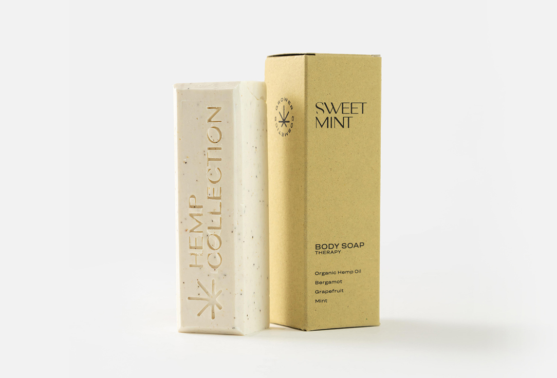 

Твердое мыло с маслом Конопли, Лимоном и Мятой GROWER COSMETICS, SWEET MINT 90 г