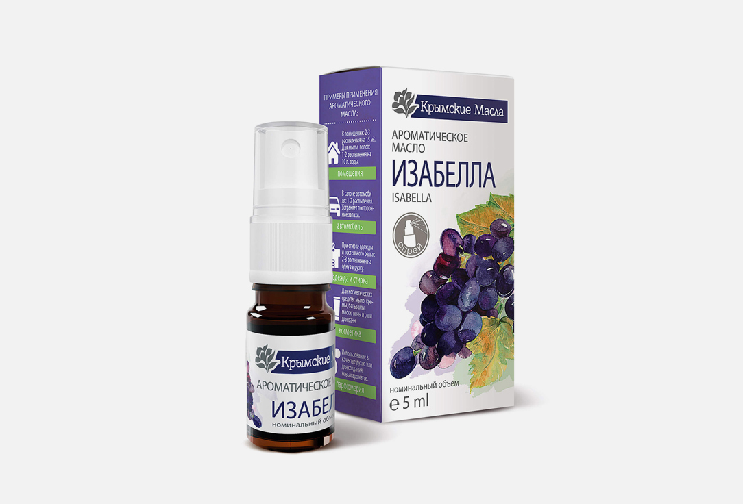 Ароматическое масло КРЫМСКИЕ МАСЛА Isabella 10 мл ароматическое масло крымские масла violet 10 мл