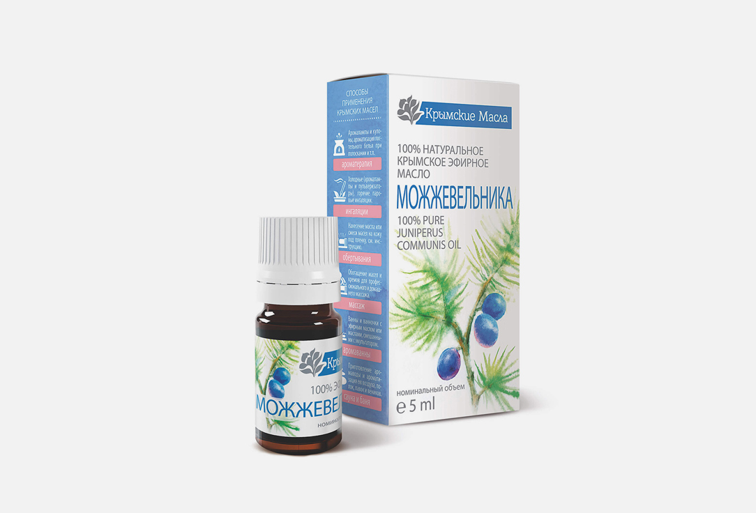 

Эфирное масло Можжевельника КРЫМСКИЕ МАСЛА, Pure Juniper Essential Oil 5 мл