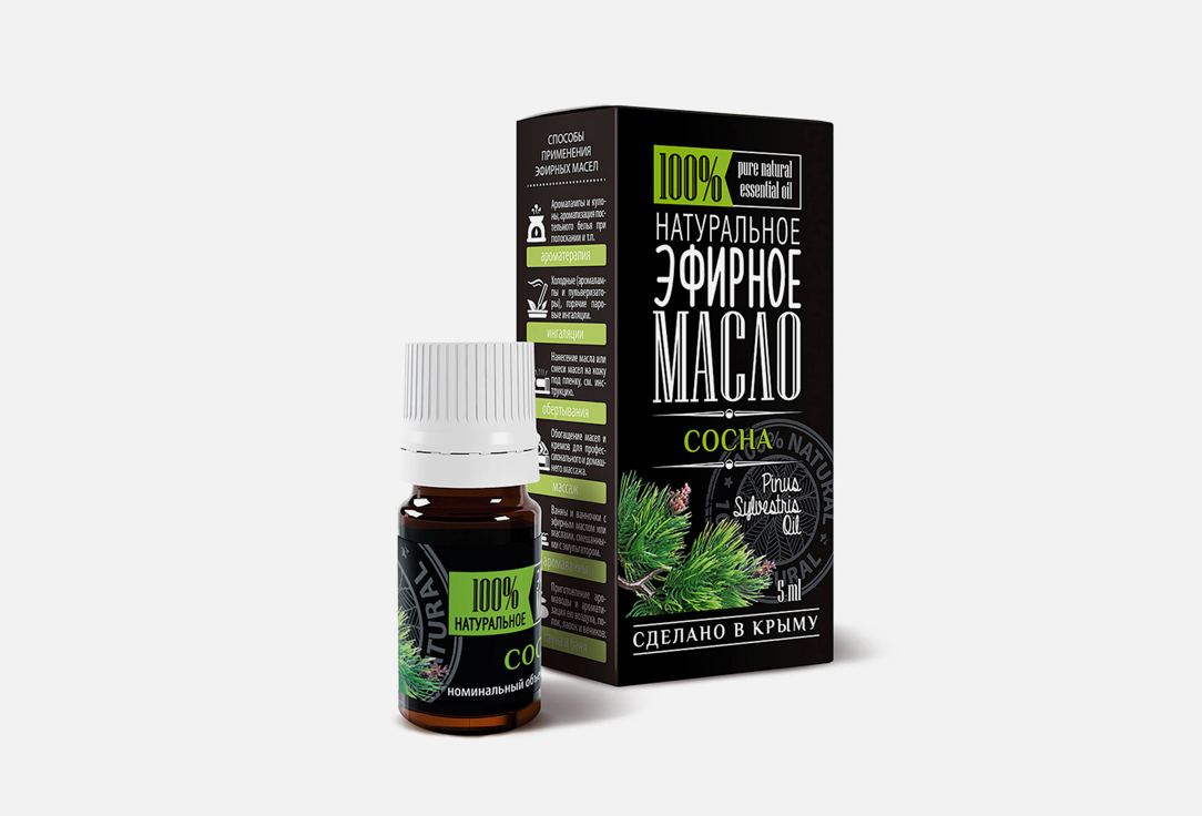 

Эфирное масло Сосны КРЫМСКИЕ МАСЛА, Pure Pine Essential Oil 5 мл