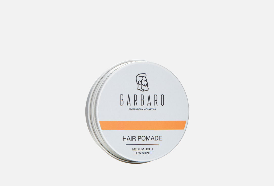 Помада для укладки волос, средняя фиксация BARBARO Hair pomade Barbaro, Medium hold 60 г помада для укладки волос сильная фиксация barbaro strong hold 60 гр
