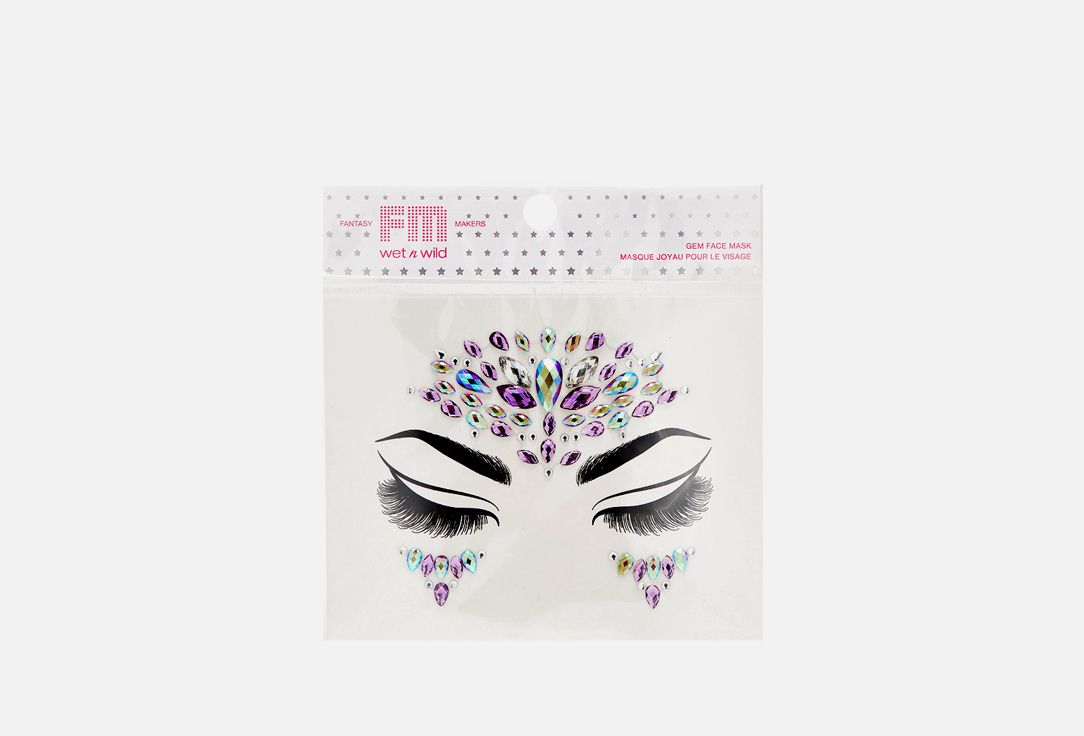 Пластмассовые самоклеящиеся наклейки в виде кристаллов WET N WILD Gem face mask goddess glam 5 г цена и фото