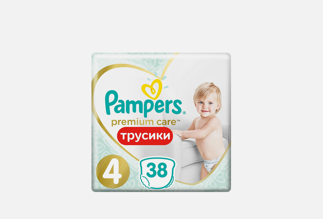 Подгузники-трусики для мальчиков и девочек PAMPERS Maxi Premium Care Pants (9-15 кг) 38 шт
