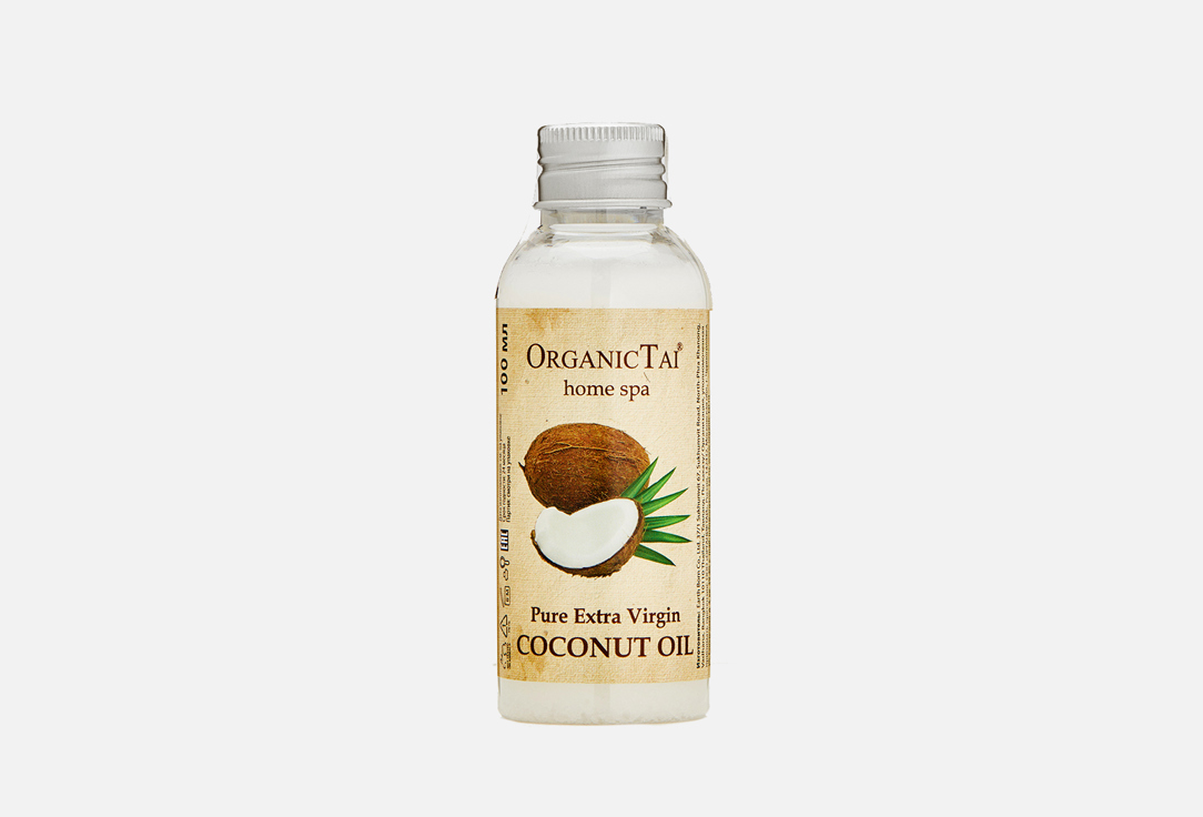 Чистое кокосовое масло холодного отжима ORGANIC TAI COCONUT OIL 100 мл массажное масло для лица organic tai green tea jojoba