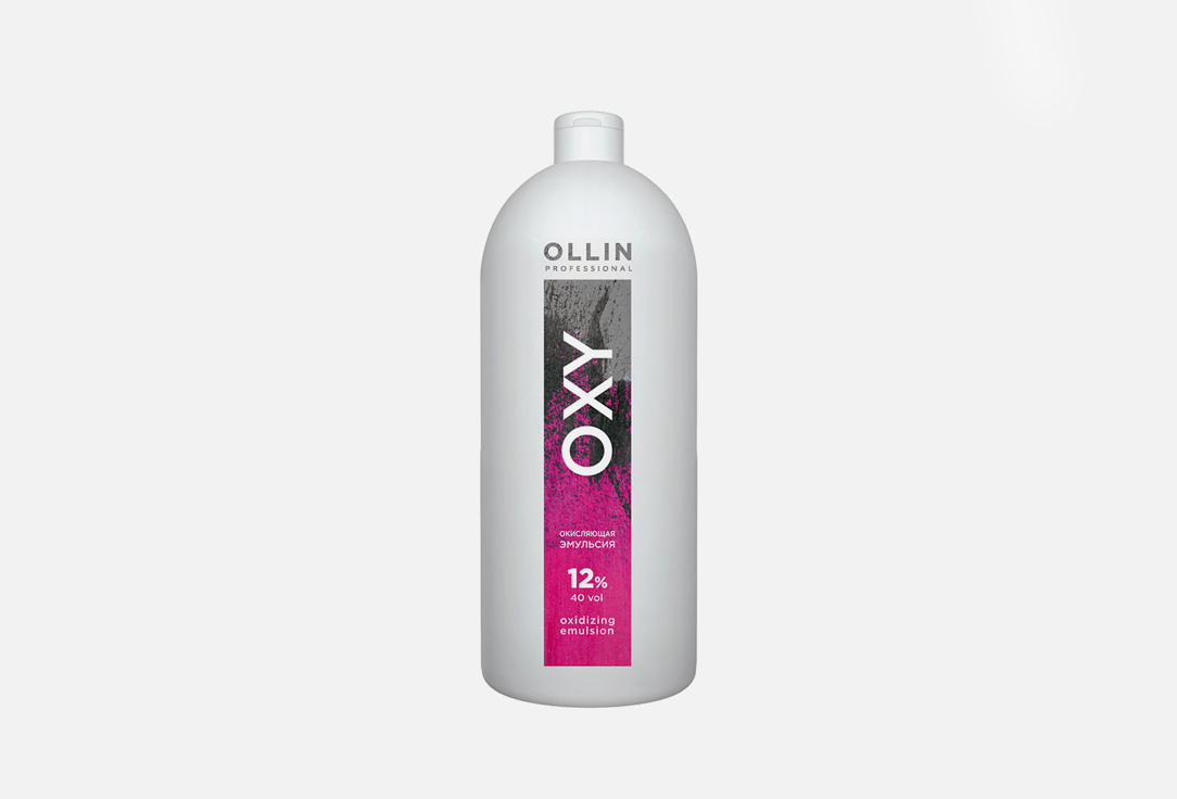 Окисляющая эмульсия 12% 40vol. OLLIN PROFESSIONAL Oxidizing Emulsion 1000 мл hair company oxidant emulsion 40vol 12% окислительная эмульсия 40vol 12% 1000 мл