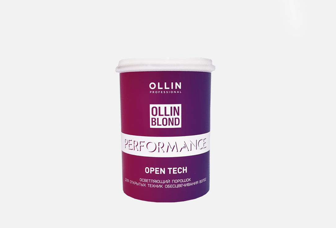 Осветляющий порошок для открытых техник обесцвечивания волос OLLIN PROFESSIONAL BLOND PERFORMANCE Open Tech 500 г фото