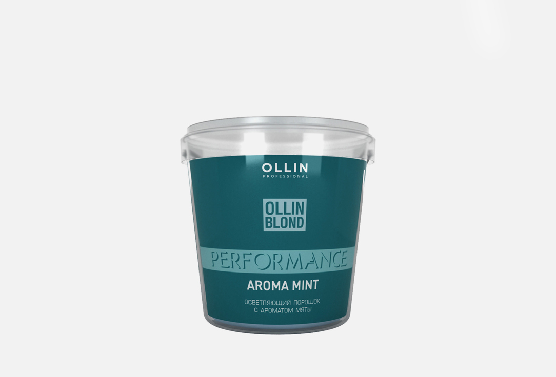 Осветляющий порошок с ароматом мяты OLLIN PROFESSIONAL BLOND PERFORMANCE Aroma Mint 500 г lebel platinum bleach порошок осветляющий 350 гр
