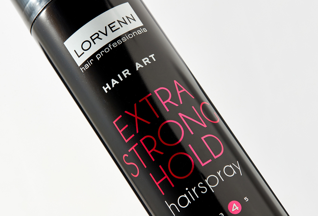 Лак для укладки волос экстра сильной фиксации  LORVENN EXTRA STRONG HOLD  
