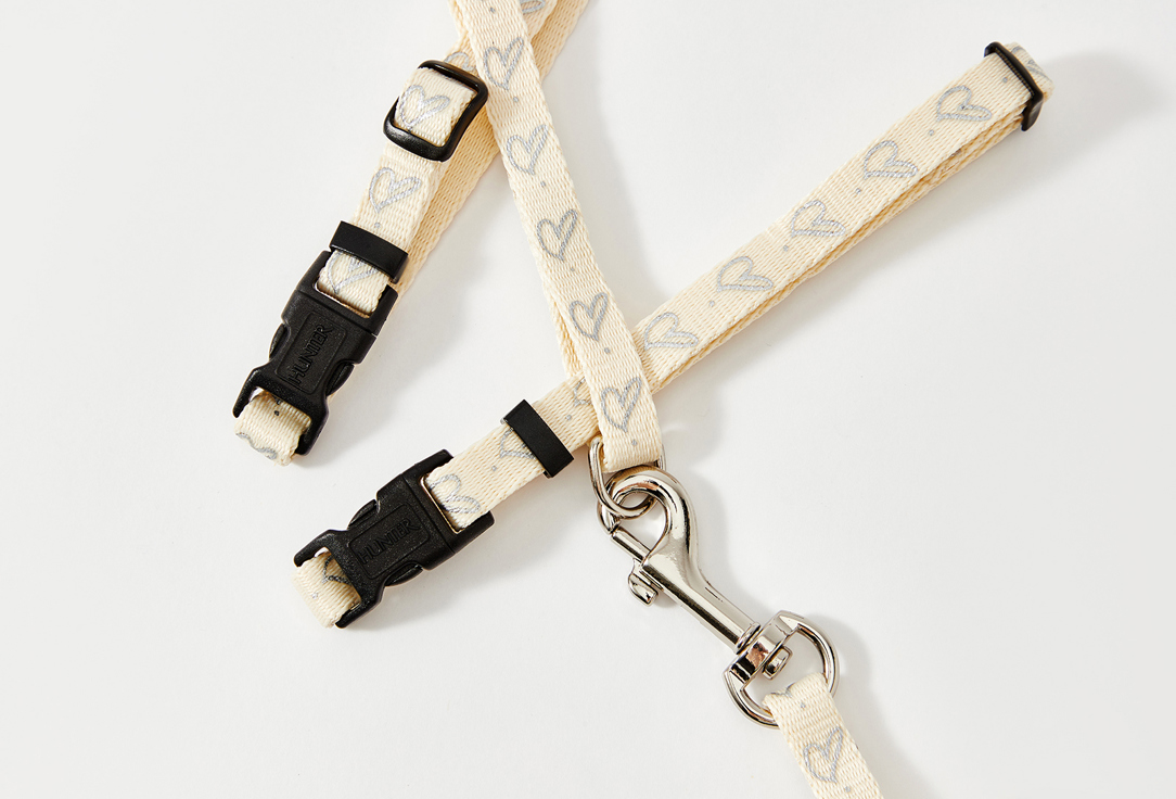 Шлейка для кошек из нейлона, кремовая Hunter Cat harness + leash "by Laura" 