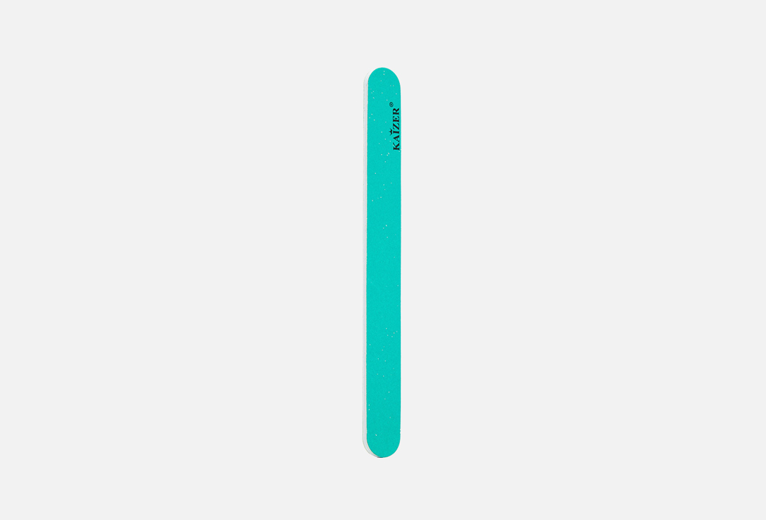 Пилка прямая KAIZER 2-сторонняя шлифовочная, зеленая люрикс  1 шт